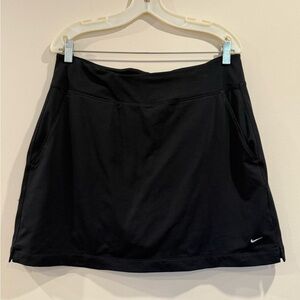 Nike Black A-Line Athletic Skirt with Swoosh